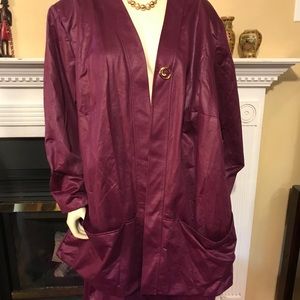 Plus size skirt and jacket set